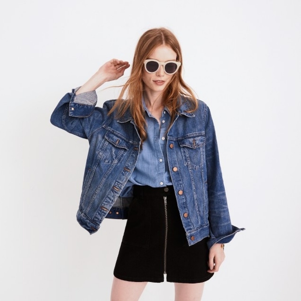 Madewell zip utility skirt
